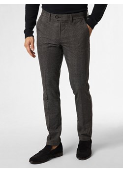 Finshley & Harding Męskie spodnie materiałowe Mężczyźni Sztuczne włókno antracytowy w kratkę ze sklepu vangraaf w kategorii Spodnie męskie - zdjęcie 162753958