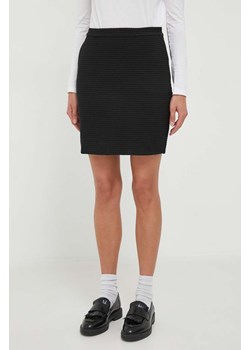 Emporio Armani spódnica kolor czarny mini prosta ze sklepu ANSWEAR.com w kategorii Spódnice - zdjęcie 162754709