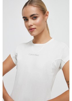 Calvin Klein Performance t-shirt treningowy kolor biały ze sklepu ANSWEAR.com w kategorii Bluzki damskie - zdjęcie 162754889