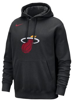 Męska bluza z kapturem NBA Nike Miami Heat Club - Czerń ze sklepu Nike poland w kategorii Bluzy męskie - zdjęcie 162757765