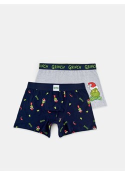 Sinsay - Bokserki Grinch 2 pack - granatowy ze sklepu Sinsay w kategorii Majtki męskie - zdjęcie 162770769