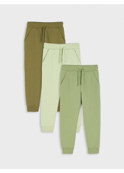 Sinsay - Spodnie dresowe jogger 3 pack - zielony ze sklepu Sinsay w kategorii Spodnie chłopięce - zdjęcie 162770857