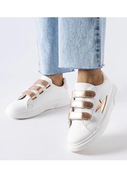 Białe sneakersy damskie Zurich ze sklepu gemre w kategorii Trampki damskie - zdjęcie 162773405