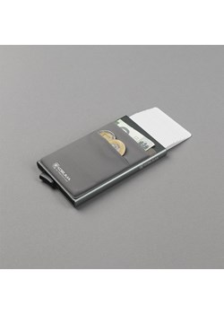 Aluminiowy portfel z wysuwanymi kartami i ochroną kart zbliżeniowych (ciemny szary) ze sklepu Koruma ID Protection w kategorii Etui - zdjęcie 162782889