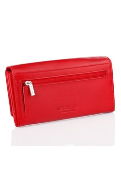 Skórzany damski portfel z ochroną RFID (Czerwony) ze sklepu Koruma ID Protection w kategorii Portfele damskie - zdjęcie 162782949