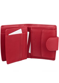 Skórzany damski  portfel z ochroną RFID (Czerwony) ze sklepu Koruma ID Protection w kategorii Portfele damskie - zdjęcie 162783536
