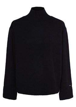 Tommy Hilfiger Sweter damski Kobiety Wełna granatowy jednolity ze sklepu vangraaf w kategorii Swetry damskie - zdjęcie 162785495