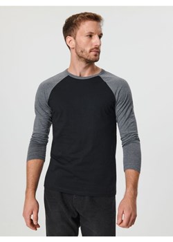 Sinsay - Koszulka z długim rękawem - czarny ze sklepu Sinsay w kategorii T-shirty męskie - zdjęcie 162790269