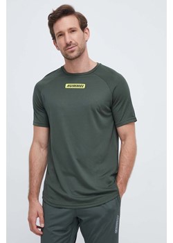 Hummel t-shirt treningowy hmlTE TOPAZ T-SHIRT kolor zielony z nadrukiem 213475 ze sklepu ANSWEAR.com w kategorii T-shirty męskie - zdjęcie 162794046