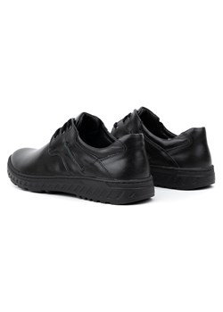 Buty męskie skórzane Casual 923K czarne ze sklepu butyolivier w kategorii Półbuty męskie - zdjęcie 162794247