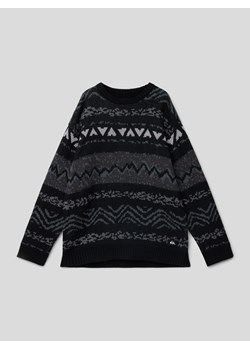 Sweter z dzianiny z okrągłym dekoltem model ‘ELCHO’ ze sklepu Peek&Cloppenburg  w kategorii Swetry chłopięce - zdjęcie 162796057