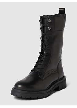 Buty sznurowane z ażurowym wzorem ze sklepu Peek&Cloppenburg  w kategorii Workery damskie - zdjęcie 162796337