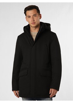 GEOX Męska kurtka funkcyjna Mężczyźni czarny jednolity ze sklepu vangraaf w kategorii Kurtki męskie - zdjęcie 162800699