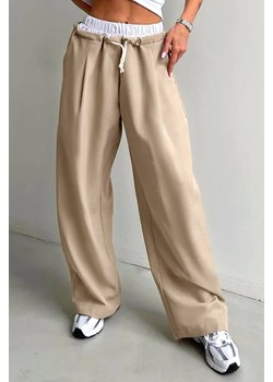 Spodnie TAFELMA BEIGE ze sklepu Ivet Shop w kategorii Spodnie damskie - zdjęcie 162802728