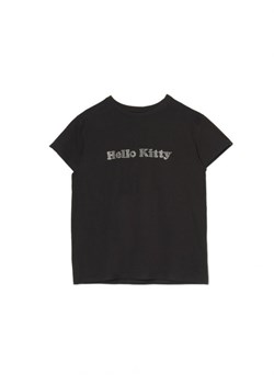 Cropp - Czarny t-shirt z cyrkoniami Hello Kitty - czarny ze sklepu Cropp w kategorii Bluzki damskie - zdjęcie 162805369