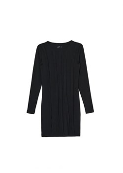 Cropp - Czarna sukienka z długim rękawem - czarny ze sklepu Cropp w kategorii Sukienki - zdjęcie 162813509
