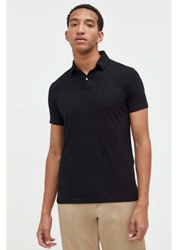 Superdry polo bawełniane kolor czarny gładki ze sklepu ANSWEAR.com w kategorii T-shirty męskie - zdjęcie 162813986