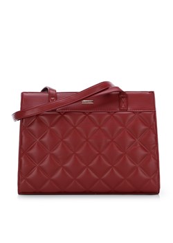 Torebka shopperka z pikowanym przodem ciemny czerwona ze sklepu WITTCHEN w kategorii Torby Shopper bag - zdjęcie 162814357