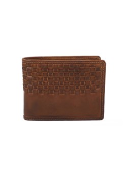 Stylowy portfel męski skórzany - Brązowy ze sklepu Barberinis w kategorii Portfele męskie - zdjęcie 162814997