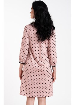 Koszula nocna damska z rękawem 3/4 Margo, Kolor różowo-czarny, Rozmiar S, Italian Fashion ze sklepu Primodo w kategorii Koszule nocne - zdjęcie 162817558