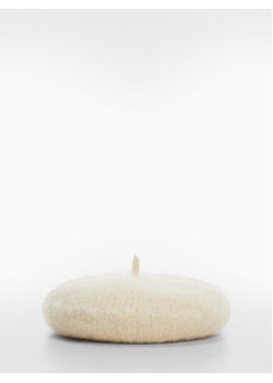 Mango Beret Bonnie 57085787 Écru ze sklepu MODIVO w kategorii Berety damskie - zdjęcie 162824745