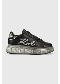 Karl Lagerfeld sneakersy skórzane KAPRI KUSHION kolor czarny KL62610F ze sklepu ANSWEAR.com w kategorii Buty sportowe damskie - zdjęcie 162826696