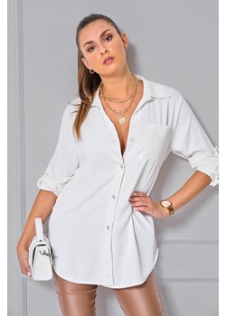 Koszula damska FANORA WHITE ze sklepu Ivet Shop w kategorii Koszule damskie - zdjęcie 162830467
