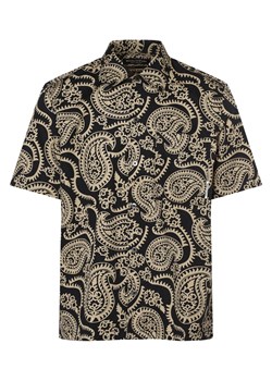 Marc O'Polo Koszula męska Mężczyźni Regular Fit Bawełna czarny wzorzysty ze sklepu vangraaf w kategorii Koszule męskie - zdjęcie 162832388
