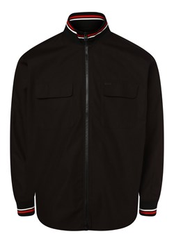 HUGO Overshirt męski Mężczyźni Comfort Fit Bawełna czarny jednolity ze sklepu vangraaf w kategorii Kurtki męskie - zdjęcie 162832436