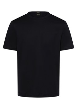 BOSS T-shirt męski Mężczyźni Bawełna granatowy jednolity ze sklepu vangraaf w kategorii T-shirty męskie - zdjęcie 162832475