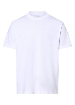 Selected T-shirt męski Mężczyźni Bawełna biały jednolity ze sklepu vangraaf w kategorii T-shirty męskie - zdjęcie 162832527