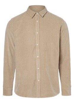 Selected Koszula męska Mężczyźni Regular Fit Bawełna beżowy jednolity ze sklepu vangraaf w kategorii Koszule męskie - zdjęcie 162832538
