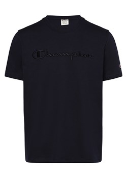 Champion T-shirt męski Mężczyźni Bawełna granatowy jednolity ze sklepu vangraaf w kategorii T-shirty męskie - zdjęcie 162832608