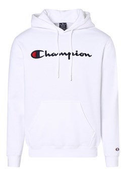 Champion Męska bluza z kapturem Mężczyźni biały jednolity ze sklepu vangraaf w kategorii Bluzy męskie - zdjęcie 162832609