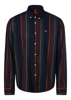 Finshley & Harding London Koszula męska Mężczyźni Comfort Fit Bawełna bordowy w kratkę ze sklepu vangraaf w kategorii Koszule męskie - zdjęcie 162832735