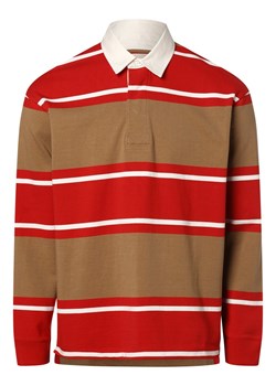 Gant Męska koszulka polo Mężczyźni Bawełna czerwony w paski ze sklepu vangraaf w kategorii Bluzy męskie - zdjęcie 162832746