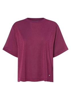 MOS MOSH T-shirt damski Kobiety purpurowy marmurkowy ze sklepu vangraaf w kategorii Bluzki damskie - zdjęcie 162832785
