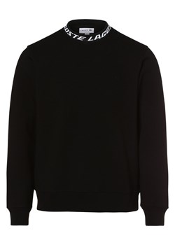 Lacoste Męska bluza nierozpinana Mężczyźni Bawełna czarny jednolity ze sklepu vangraaf w kategorii Bluzy męskie - zdjęcie 162832806