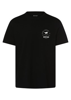 Mustang T-shirt męski Mężczyźni Bawełna czarny nadruk ze sklepu vangraaf w kategorii T-shirty męskie - zdjęcie 162832817
