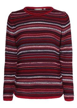 RABE Sweter damski Kobiety Bawełna malinowy wypukły wzór tkaniny ze sklepu vangraaf w kategorii Swetry damskie - zdjęcie 162832827