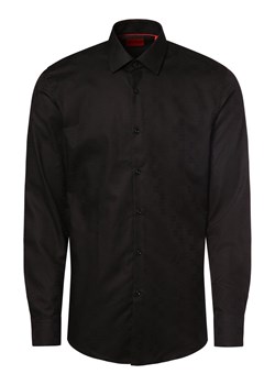 HUGO Koszula męska Mężczyźni Slim Fit Bawełna czarny wzorzysty ze sklepu vangraaf w kategorii Koszule męskie - zdjęcie 162832898