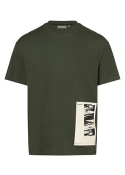 Calvin Klein T-shirt męski Mężczyźni Dżersej oliwkowy nadruk ze sklepu vangraaf w kategorii T-shirty męskie - zdjęcie 162832907