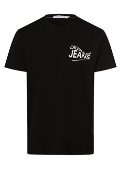 Calvin Klein Jeans T-shirt męski Mężczyźni Bawełna czarny nadruk ze sklepu vangraaf w kategorii T-shirty męskie - zdjęcie 162832926