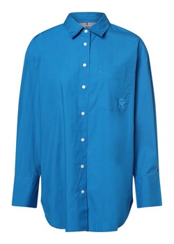 Tommy Hilfiger Bluzka damska Kobiety Bawełna niebieski jednolity ze sklepu vangraaf w kategorii Koszule damskie - zdjęcie 162832937