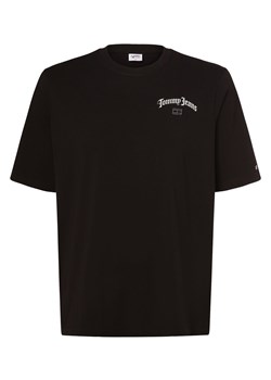 Tommy Jeans T-shirt męski Mężczyźni Bawełna czarny nadruk ze sklepu vangraaf w kategorii T-shirty męskie - zdjęcie 162832979