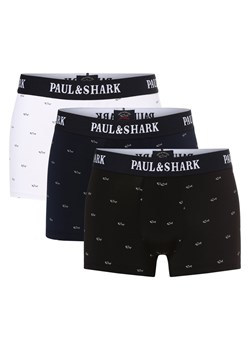 Paul & Shark Obcisłe bokserki pakowane po 3 szt. Mężczyźni biały wzorzysty ze sklepu vangraaf w kategorii Majtki męskie - zdjęcie 162833038