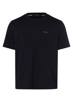 Aeronautica T-shirt męski Mężczyźni Bawełna granatowy jednolity ze sklepu vangraaf w kategorii T-shirty męskie - zdjęcie 162833075