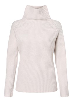 Marie Lund Damski sweter z wełny merino Kobiety Wełna kitt jednolity ze sklepu vangraaf w kategorii Swetry damskie - zdjęcie 162833108