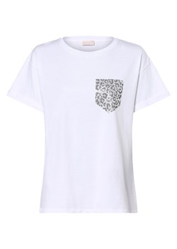 Liu Jo Collection T-shirt damski Kobiety Dżersej biały jednolity ze sklepu vangraaf w kategorii Bluzki damskie - zdjęcie 162833217
