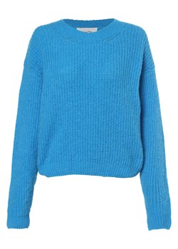 american vintage Sweter damski z dodatkiem alpaki Kobiety Sztuczne włókno niebieski jednolity ze sklepu vangraaf w kategorii Swetry damskie - zdjęcie 162833267